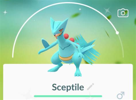 shiny sceptile pokemon go.